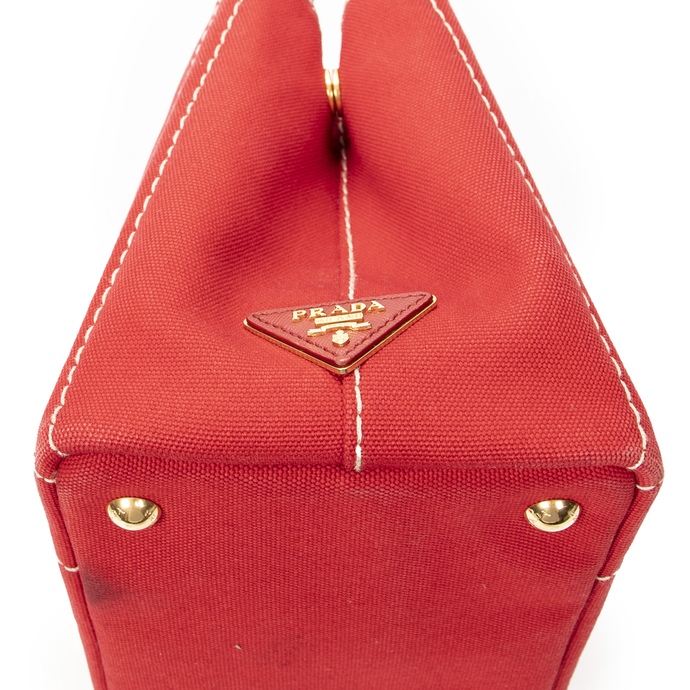 Prada Small Canapa Tote - Picture 7 of 10